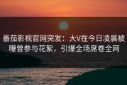 番茄影视官网突发：大V在今日凌晨被曝曾参与花絮，引爆全场席卷全网