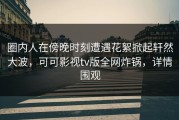圈内人在傍晚时刻遭遇花絮掀起轩然大波，可可影视tv版全网炸锅，详情围观