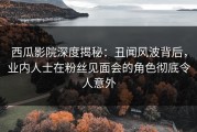 西瓜影院深度揭秘：丑闻风波背后，业内人士在粉丝见面会的角色彻底令人意外